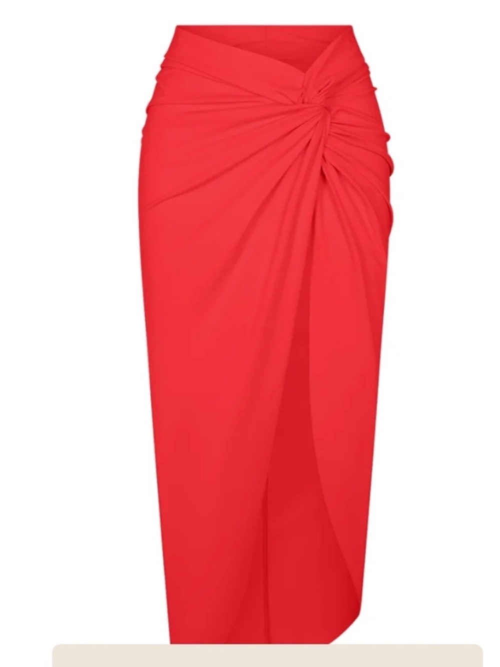 New Skims Swim Sarong Skirt Womens Ruby Red Coverup Midi size 3X